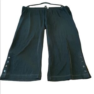 EUC Travelers Side Button Crops Chico’s Size 4 (20-22) XXL